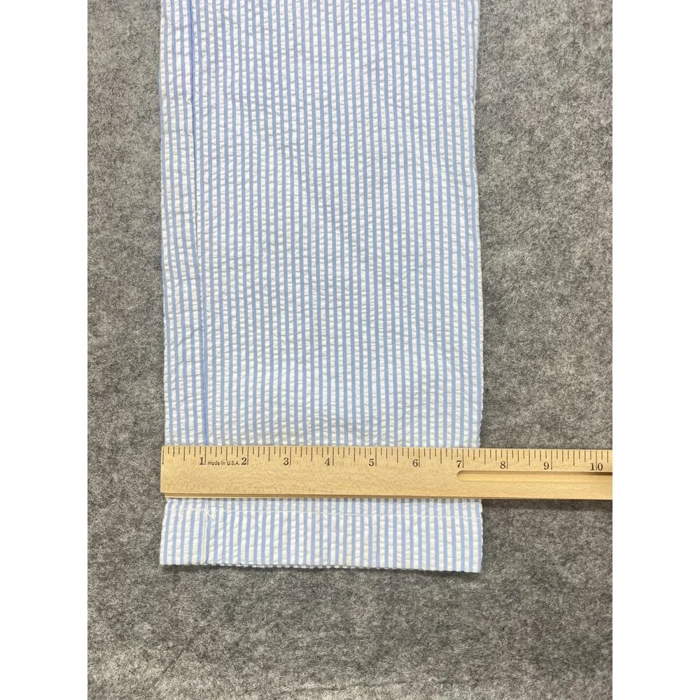 Vineyard Vines Slim Fit Breaker Pants Mens 30x32 Blue Stripe Preppy Seersucker